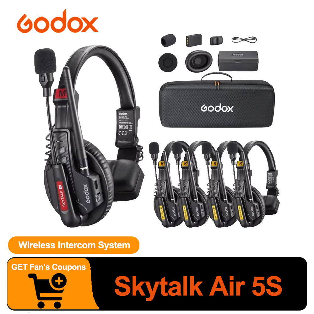 Power Bank Wireless - ระบบอินเตอร์คอมไร้สาย GODOX Skytalk Air 5S 2.4G