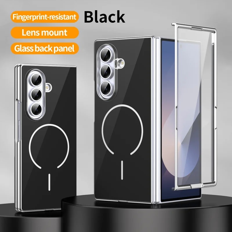 Tech Protect Accessories - เคสโทรศัพท์แบบพับได้แม่เหล็กแก้วสำหรับ Samsung Galaxy Z Fold 7