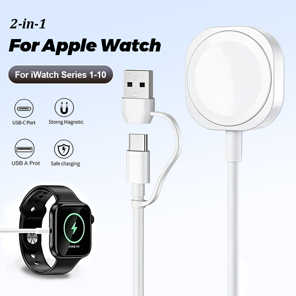Wireless Charger 3 In 1 - สายชาร์จแม่เหล็กไร้สาย 2 in 1 แบบ USB