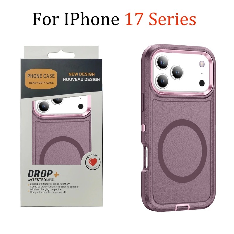 Wireless Charger 3 In 1 - เคสโทรศัพท์กันกระแทกแบบ 3in1 Heavy Military Otter Armor