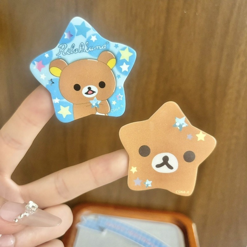 Tech Hair Accessories - กิ๊บติดผมรูปดาวห้าแฉกน่ารัก ลายหมีการ์ตูน กิ๊บอะคริลิคสำหรับเด็กผู้หญิง น่ารักหวานๆ เครื่องประดับผม