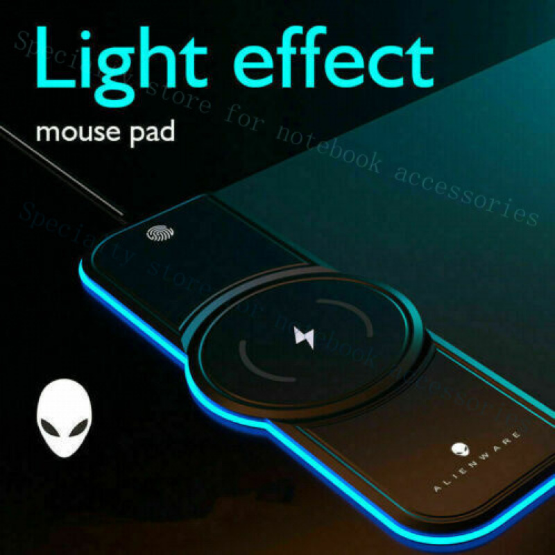 Mouse Charging Pad - แผ่นรองเมาส์และคีย์บอร์ดเกมมิ่ง RGB พร้อมที่ชาร์จไร้สาย Qi 15W สำหรับ