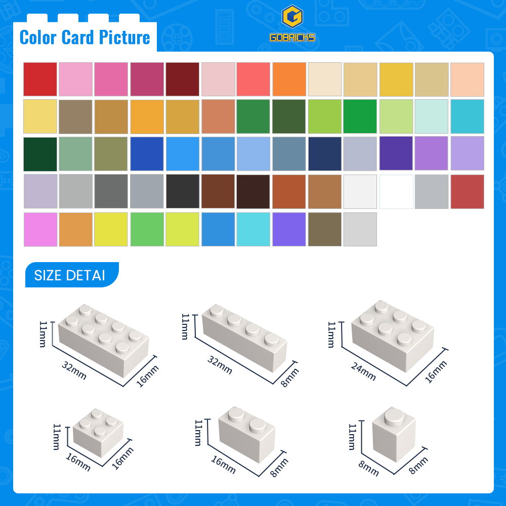 Gobricks 50pcs 3001 MOC อุปกรณ - Tech Accessories To Gift บทวิจารณ์และราคา