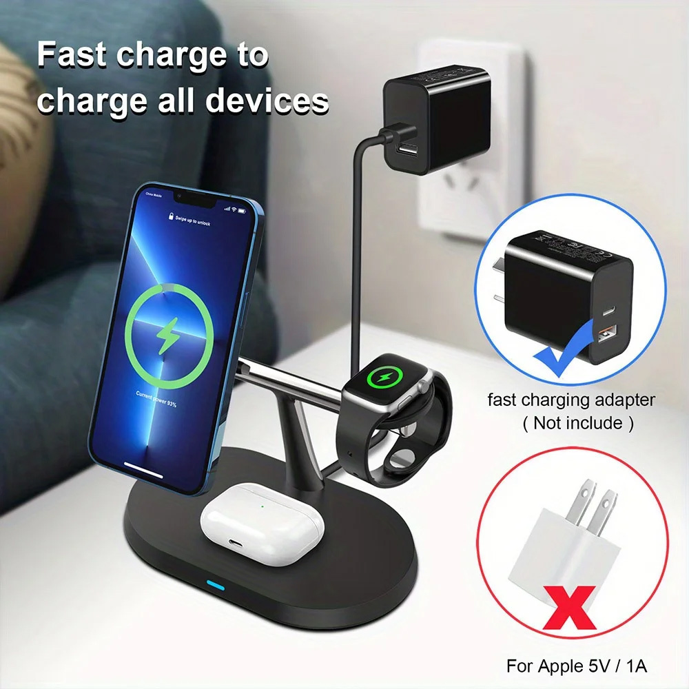 แท่นชาร์จไร้สายแม่เหล็ก 3 in 1 - Wireless Charger 3 In 1 บทวิจารณ์และราคา
