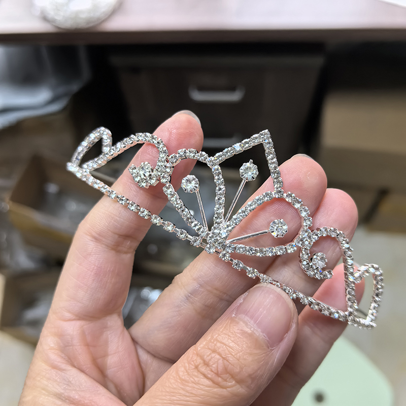 สีเงิน ไรน์สโตน มงกุฎเจ้าสาว ค - Tech Hair Accessories บทวิจารณ์และราคา