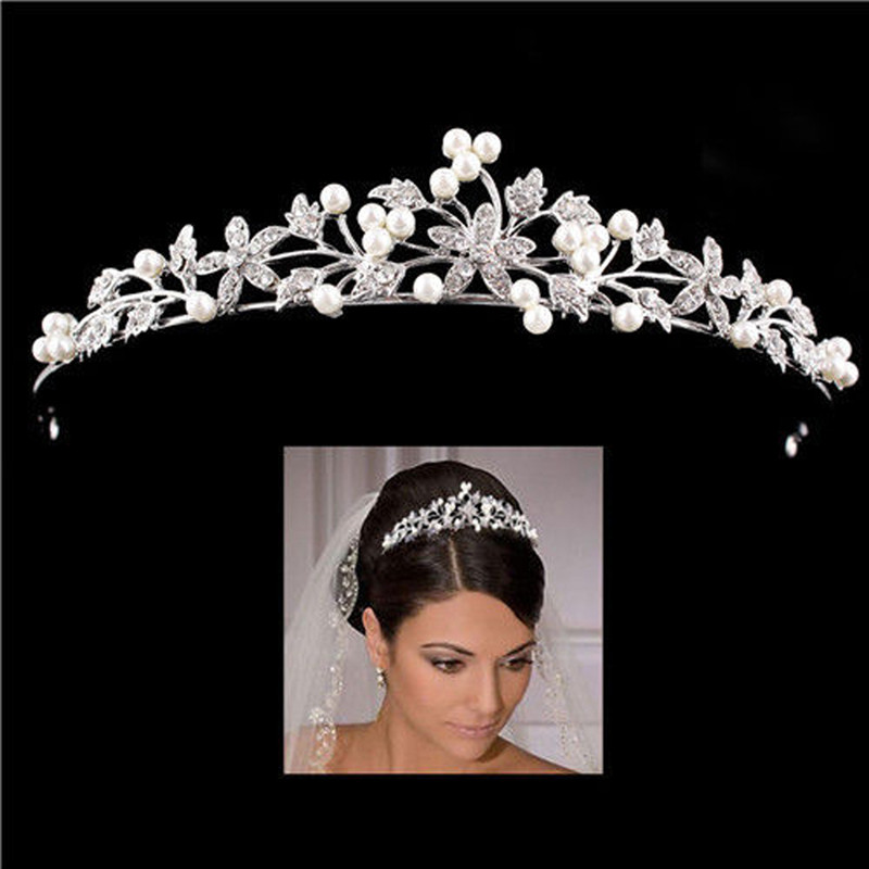 มงกุฎคริสตัลสำหรับเจ้าสาว แต่ง - Tech Hair Accessories บทวิจารณ์และราคา