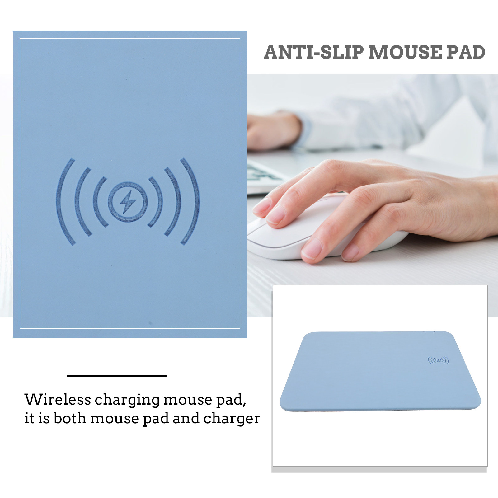 แผ่นรองเมาส์ชาร์จไร้สาย 15W ชา - Mouse Charging Pad บทวิจารณ์และราคา