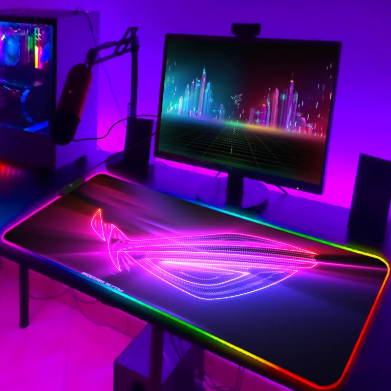 RGB Mousepad Cool ROG Mouse Pa - Mouse Charging Pad บทวิจารณ์และราคา