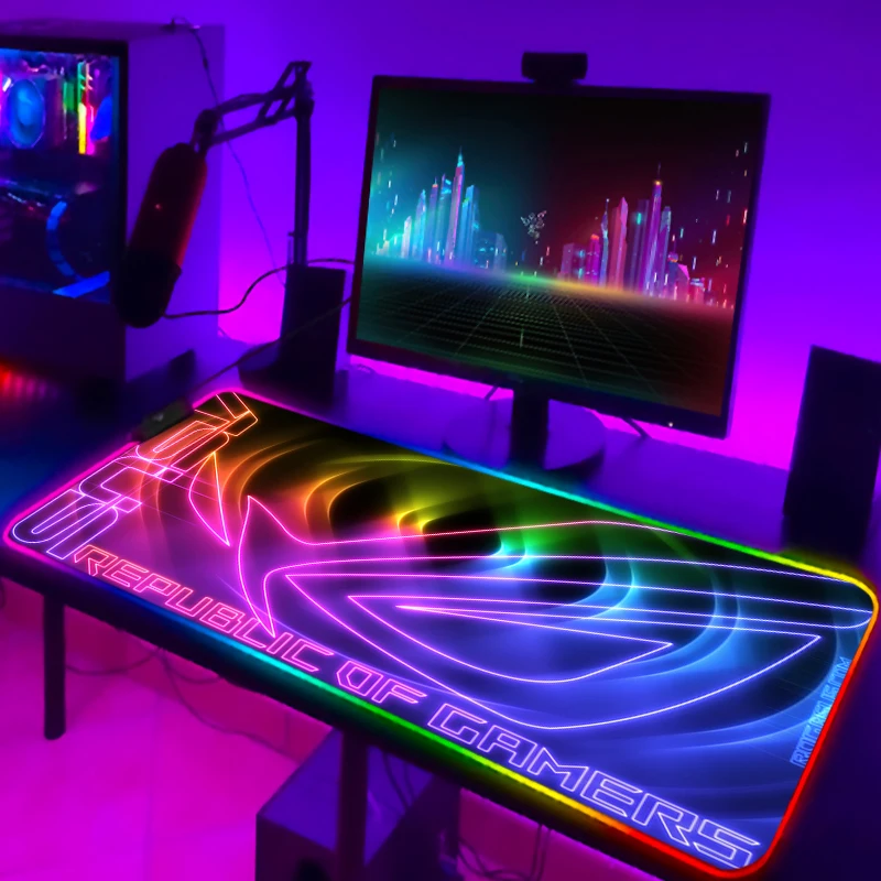 RGB Mousepad Cool ROG Mouse Pa - Mouse Charging Pad บทวิจารณ์และราคา