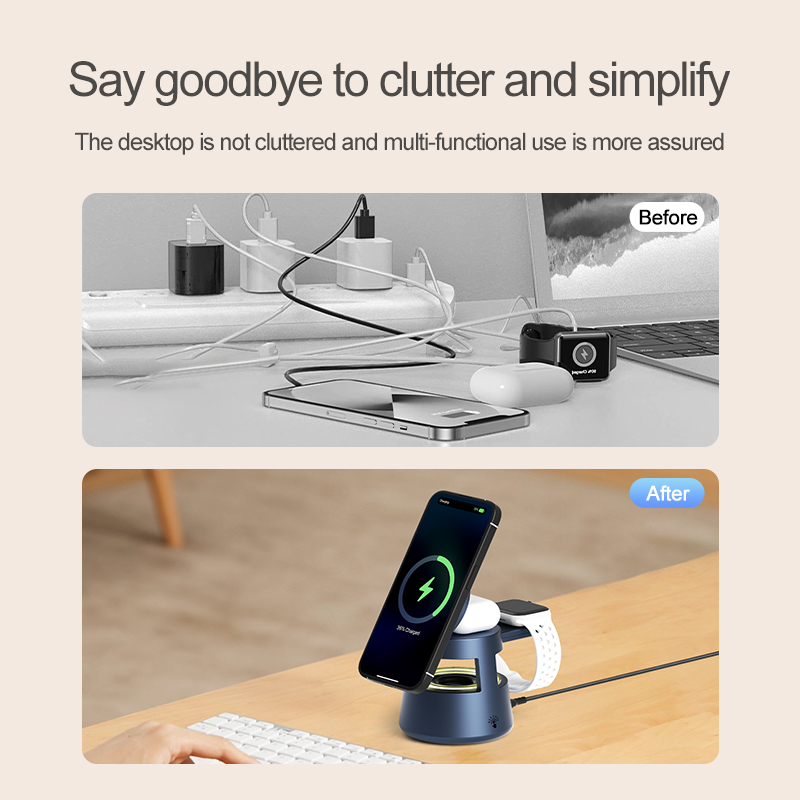 แท่นชาร์จไร้สาย 4-in-1 สำหรับ  - Wireless Charger 3 In 1 บทวิจารณ์และราคา