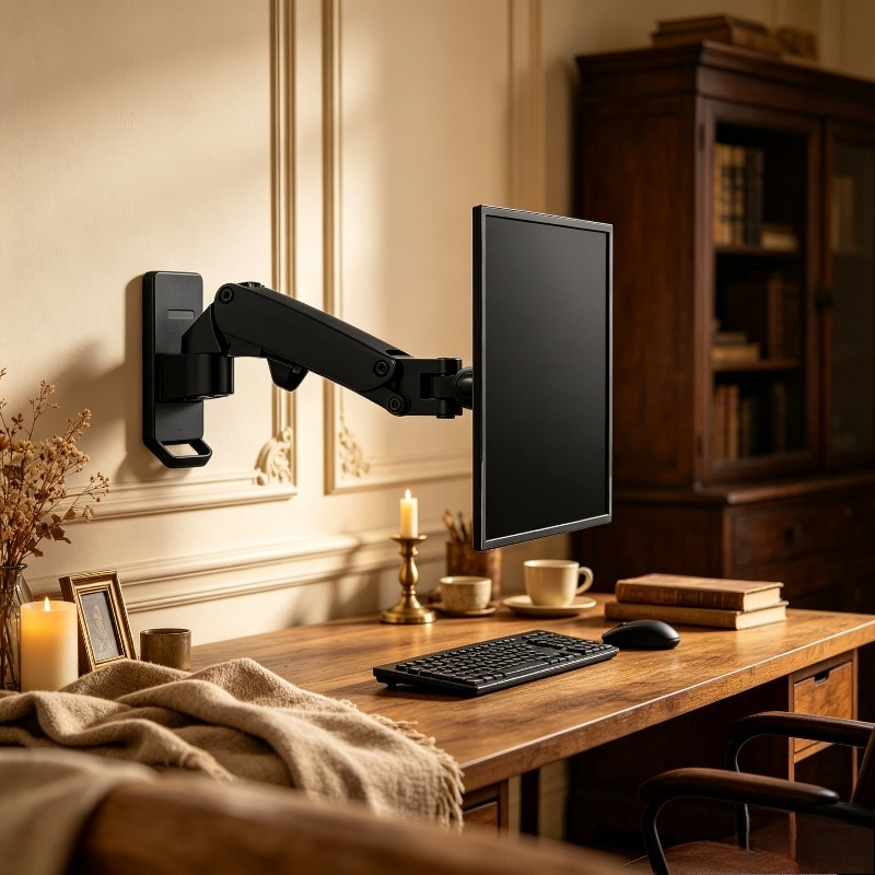 ขาแขวนจอแบบติดผนังพร้อมแก๊สสปร - Monitor Arm Single บทวิจารณ์และราคา