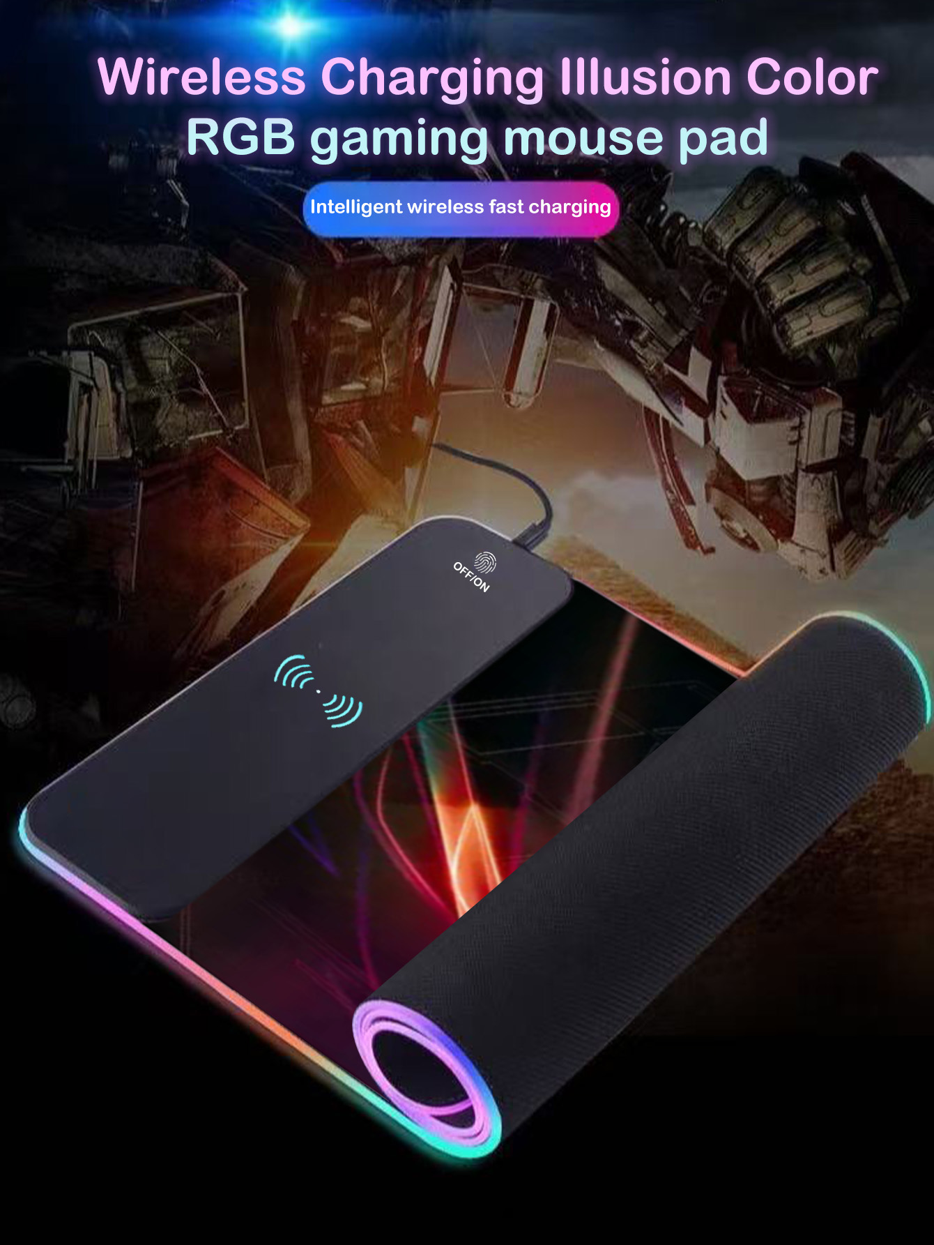 แผ่นรองเมาส์ชาร์จไร้สาย 15W พร - Mouse Charging Pad บทวิจารณ์และราคา