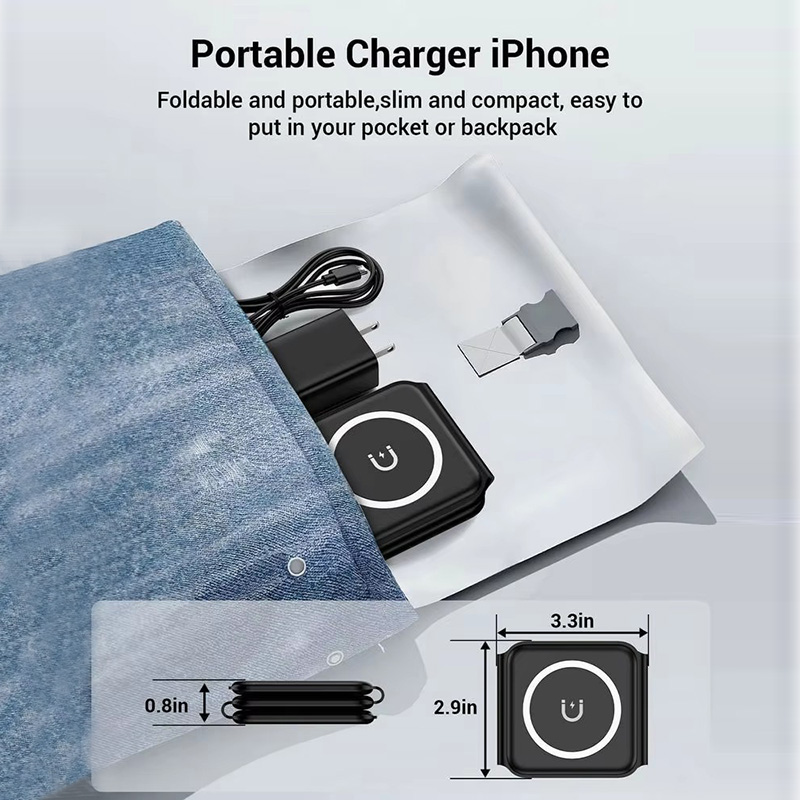 ที่ชาร์จไร้สายแบบพับได้แม่เหล็ - Wireless Charger 3 In 1 บทวิจารณ์และราคา