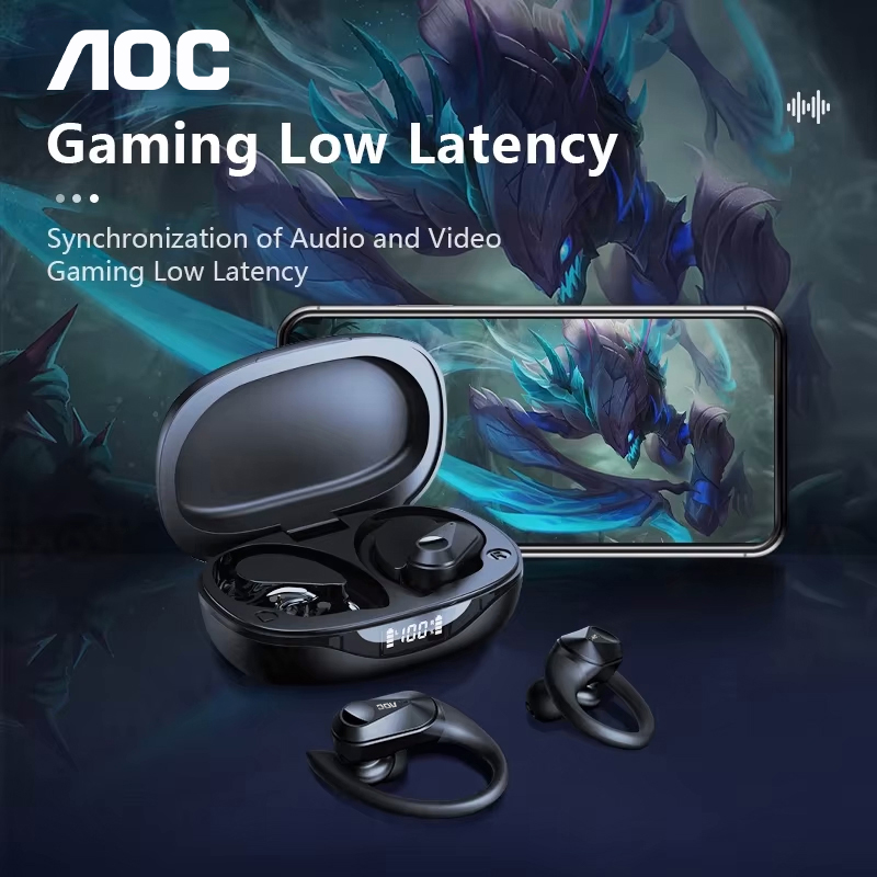 ช้อยส์ AOC ชุดหูฟังกีฬาไร้สายบ - Power Bank Wireless บทวิจารณ์และราคา