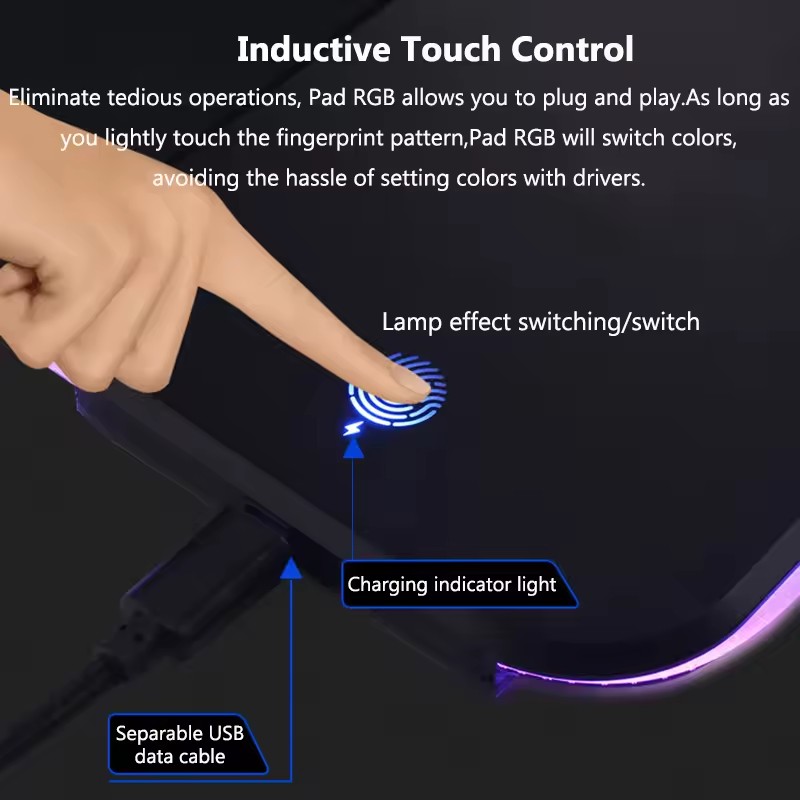 แผ่นรองเมาส์ RGB พร้อมเครื่องช - Mouse Charging Pad บทวิจารณ์และราคา