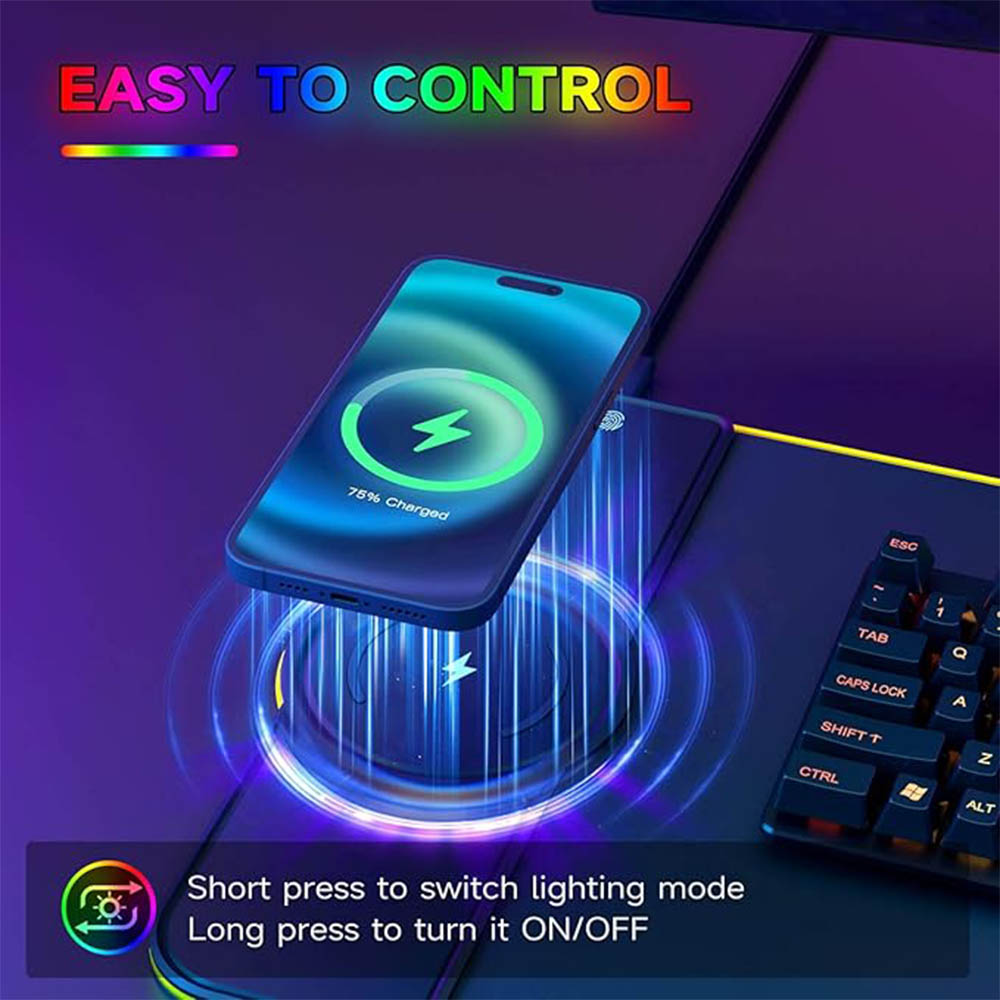 แผ่นรองเมาส์ RGB พร้อมเครื่องช - Mouse Charging Pad บทวิจารณ์และราคา