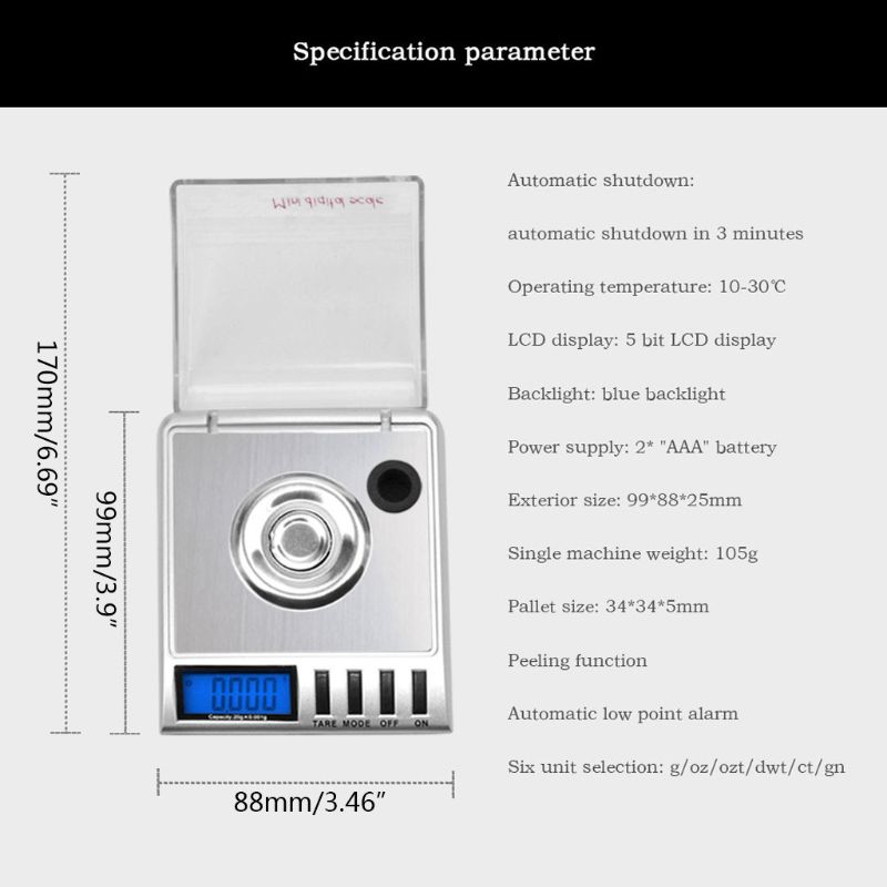 20g/0.001g เครื่องประดับ Mini  - High Tech Kitchen Accessories บทวิจารณ์และราคา