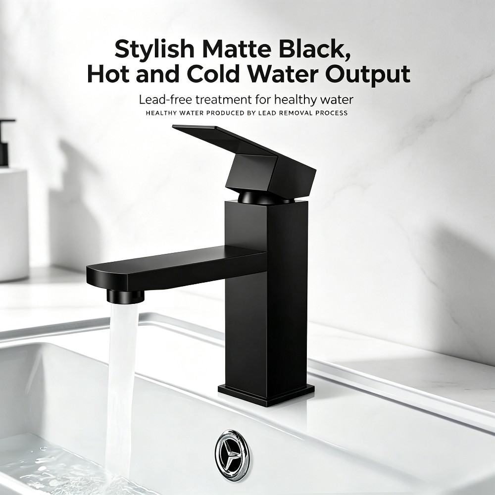 1 PC ABS ก๊อกน้ำห้องน้ำสีดำคุณ - High Tech Kitchen Accessories บทวิจารณ์และราคา