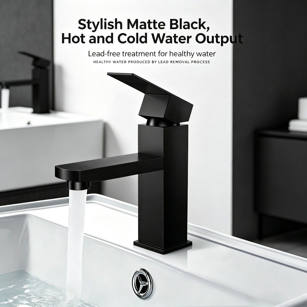 1 PC ABS ก๊อกน้ำห้องน้ำสีดำคุณ - High Tech Kitchen Accessories บทวิจารณ์และราคา
