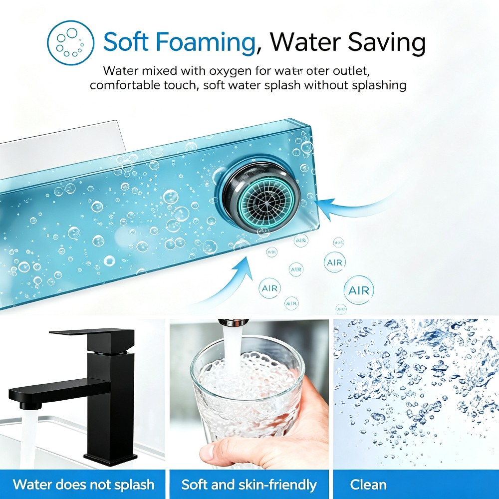 1 PC ABS ก๊อกน้ำห้องน้ำสีดำคุณ - High Tech Kitchen Accessories บทวิจารณ์และราคา