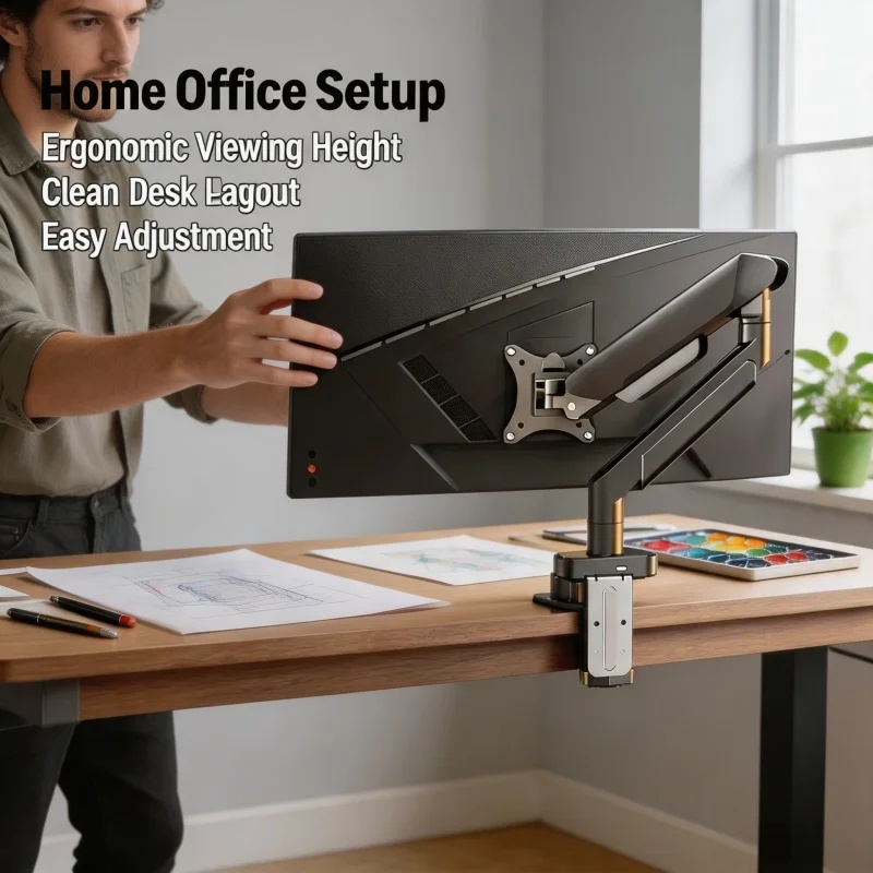 ขาตั้งจอภาพเดี่ยวสำหรับหน้าจอข - Monitor Arm Single บทวิจารณ์และราคา