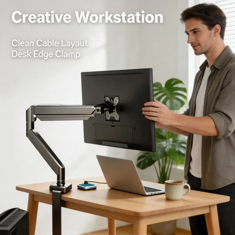 ขาตั้งจอภาพเดี่ยวสำหรับหน้าจอข - Monitor Arm Single บทวิจารณ์และราคา