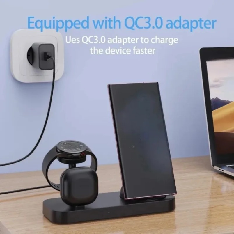 แท่นชาร์จไร้สาย 3 in 1 แบบ Dua - Wireless Charger 3 In 1 บทวิจารณ์และราคา