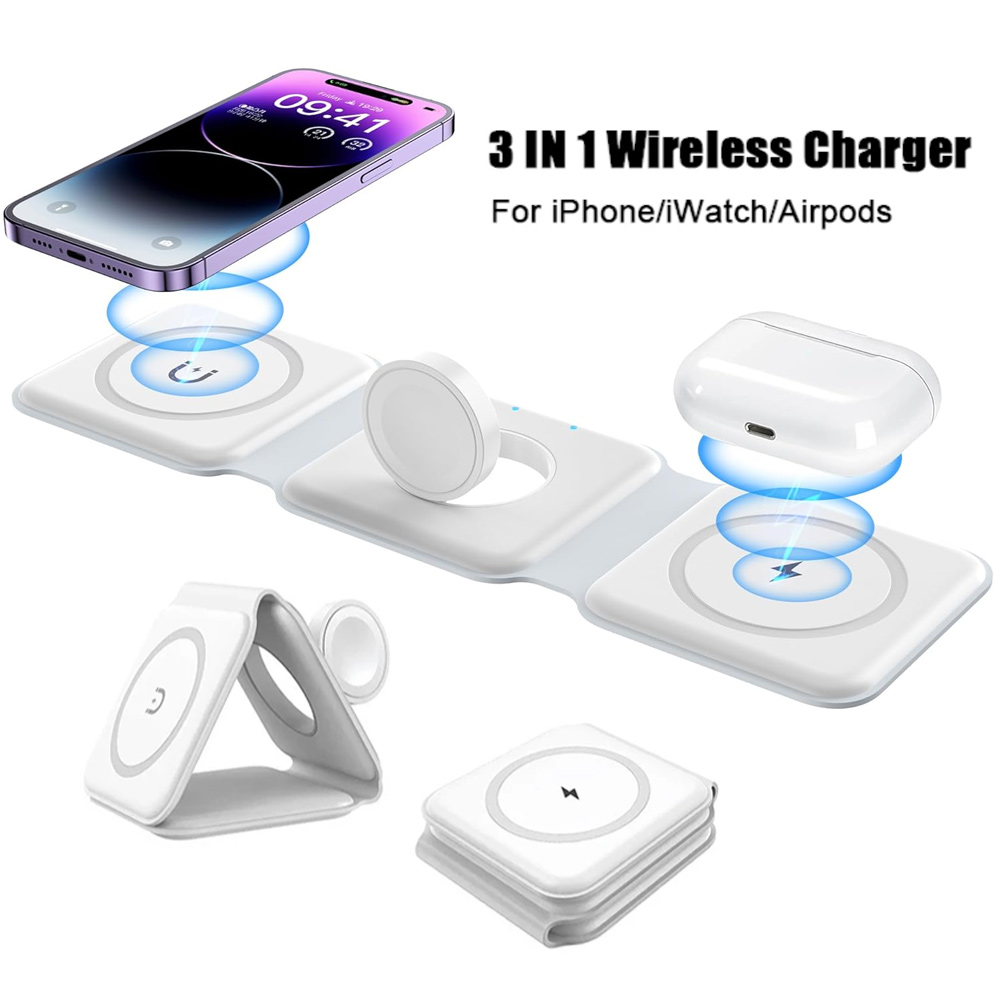สถานีชาร์จไร้สาย 3-in-1 ชาร์จเ - Wireless Charger 3 In 1 บทวิจารณ์และราคา